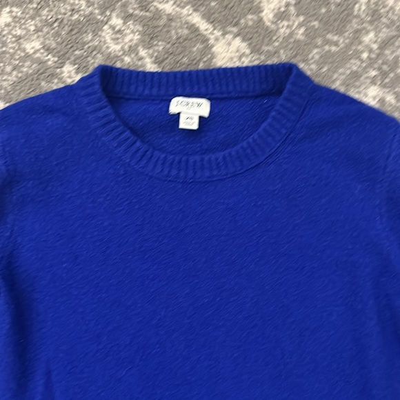 J. Crew cobalt blue Reimagined crew neck sweater - Picture 6 of 12